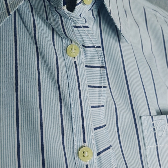 Tommy Hilfiger Blue AND White Oxford Button Blouse Shirt - Picture 4 of 8